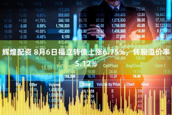 辉煌配资 8月6日福立转债上涨6.75%，转股溢价率5.12%